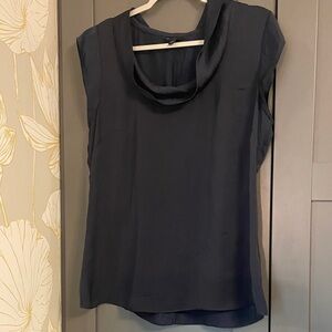 Banana Republic Navy Cowl Neck Blouse
